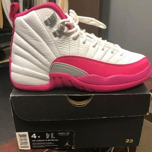 Womens Nike Air Jordan 12 Vivid Valentine Pink